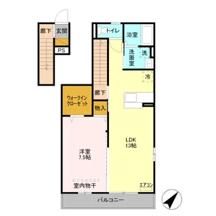 サークルレイ喜沢の間取り