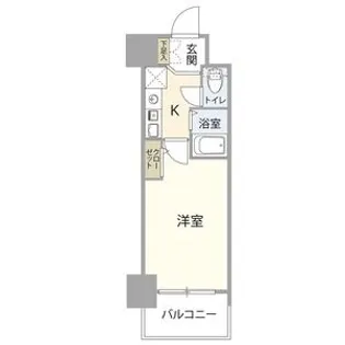 エスリード南森町駅前【9階】の間取り