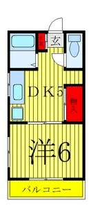 栄ハイツ【3階】の間取り