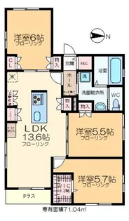 東京都江戸川区松島3【マンション】の間取り