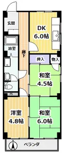 東洋ハイム【2階】の間取り