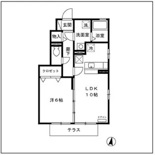 セレネティー A【1階】の間取り