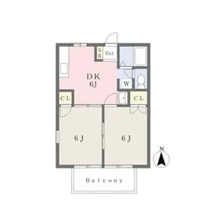 クボタハイツII【2階】の間取り