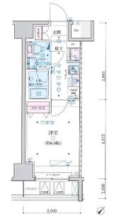 1Kの間取り画像