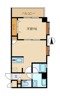 リビナ奥村ドゥー【2階】の間取り