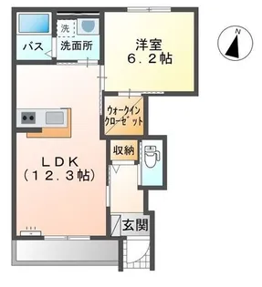 香川県善通寺市上吉田町4【アパート】の間取り