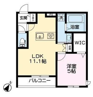 WEST上落合【2階】の間取り