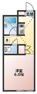 1Kの間取り画像