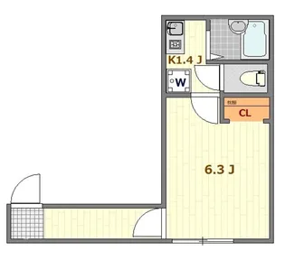 ドマーニ扇【1階】の間取り