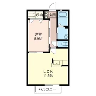 トァヴェール【1階】の間取り
