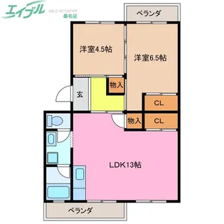 シャイン城山【3階】の間取り