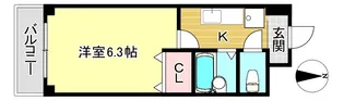 CASA衣笠【2階】の間取り