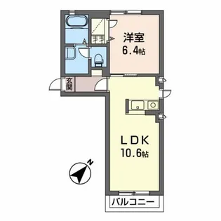 シャーメゾン・ノワC【1階】の間取り