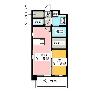 福岡県福岡市博多区下呉服町【マンション】の間取り