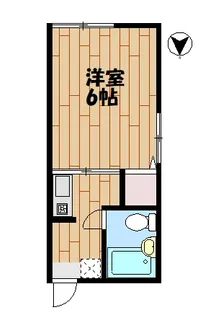 神奈川県川崎市中原区木月2【アパート】の間取り