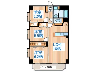 メゾン霊屋【2階】の間取り