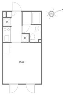 1Kの間取り画像