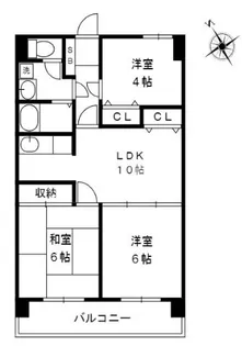 ポートアイランド坂戸【3階】の間取り