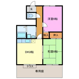 静岡県浜松市中央区半田山5【アパート】の間取り