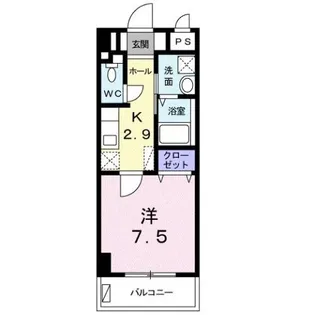 ミニヨン アビタシオン久米(D)【3階】の間取り