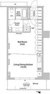 飯田橋ガーデンフラッツ【5階】の間取り