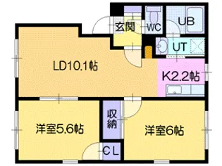 高砂駅前ハイツベレー【4階】の間取り