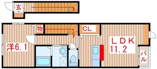 みつぼしハイツ【2階】の間取り