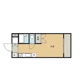 1Kの間取り画像