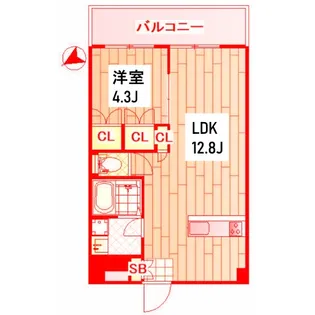 新山下三番館【3階】の間取り