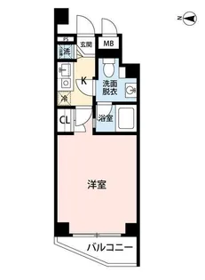 東京都中野区中央5【マンション】の間取り