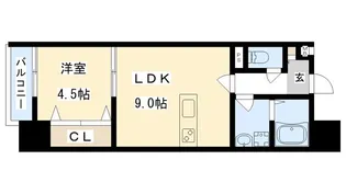 ドゥエリング森小路【1階】の間取り