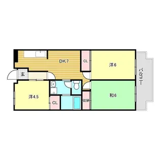 兵庫県尼崎市大庄西町1【マンション】の間取り