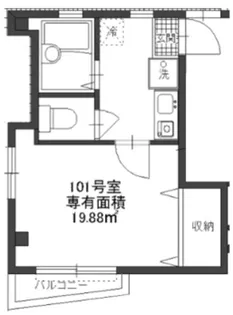 エルピア阿佐ヶ谷【1階】の間取り
