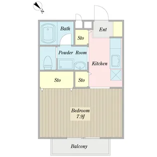 エクレール【2階】の間取り