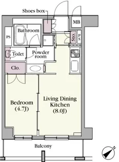 東京都目黒区上目黒3【マンション】の間取り