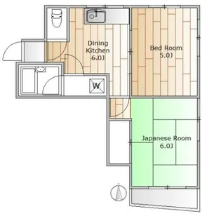 ガーデンスクエア武蔵小山【1階】の間取り