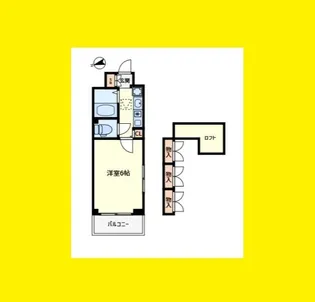 エステムコート梅田茶屋町デュアルスペース【3階】の間取り