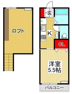 埼玉県川口市芝富士1【アパート】の間取り