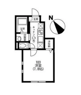 メゾン エクリュ【1階】の間取り
