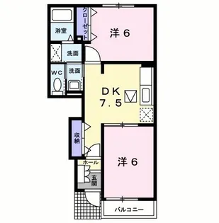 プラシード・カーサ【1階】の間取り