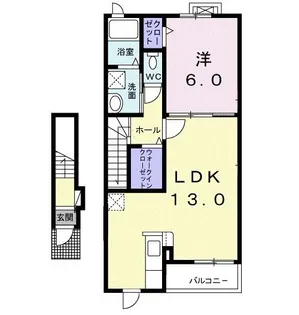 カナールB【2階】の間取り