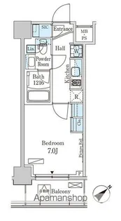 パークアクシス大塚ガーデンスクエア【4階】の間取り