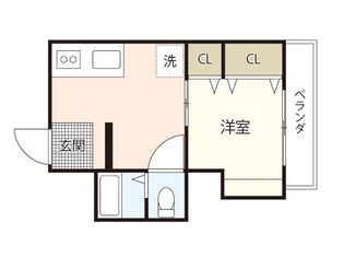 ウェール千田町【2階】の間取り