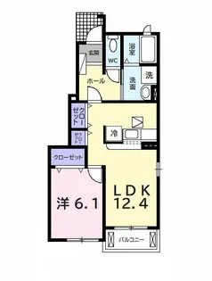 ネオレジデンス【1階】の間取り