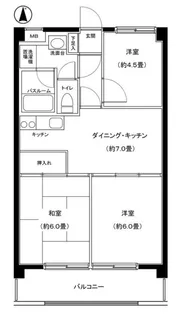 パレ・ドール西船橋【2階】の間取り