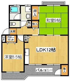 ノーブルハイツ市川菅野2号棟【3階】の間取り