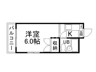 サインハイツコジマPartII【3階】の間取り