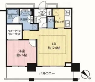 ザ・クレストタワー【20階】の間取り