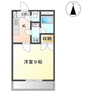 北山101ビル【4階】の間取り
