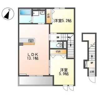 オリエンタル コート【2階】の間取り